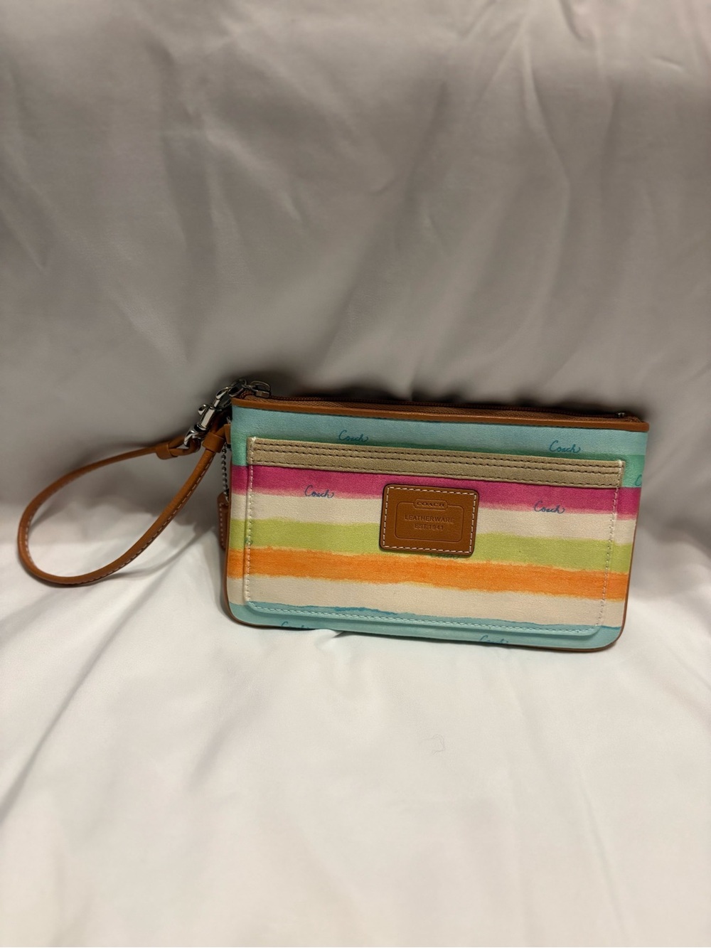 Coach Hampton Watercolor Wristlet